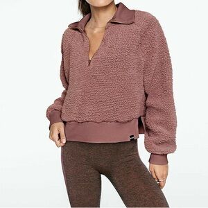 PINK Victoria's Secret Mauve Teddy Jacket